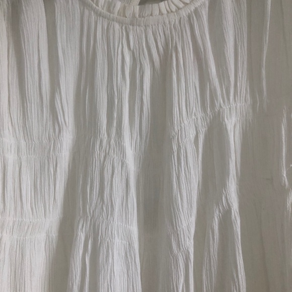 Free People Top NWT Kelsey White Size M Boho Super Versatile Shirred PERFECT😊 - Picture 14 of 16